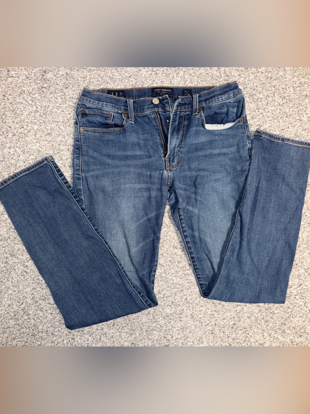 Lucky Brand Men’s Medium Blue Straight-Leg Jeans